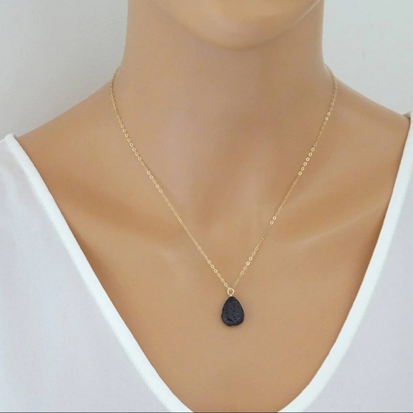 Jewelry - Lava Rock Stone Diffuser Teardrop Necklace Jewelry - Lava Rock Stone Diffuser Teardrop Necklace